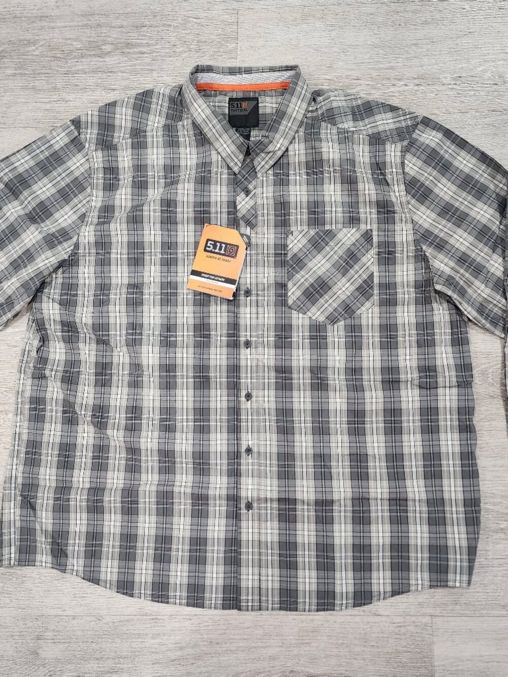 NWT 511 Tactical Covert Flex Long Sleeve Plaid Shirt Men's 2XL